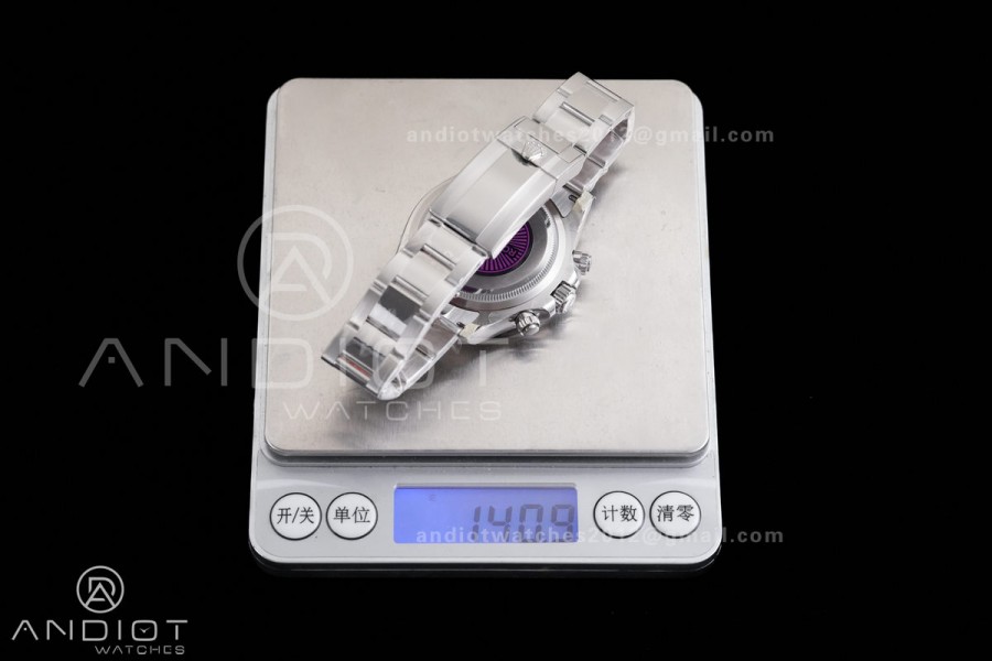 Daytona 126500 RCF 1:1 Best Edition 904L Steel White Dial on SS Bracelet SH4131