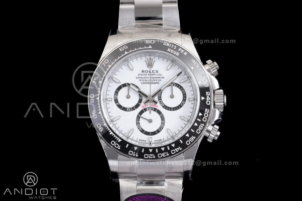 Daytona 126500 RCF 1:1 Best Edition 904L Steel Whi...