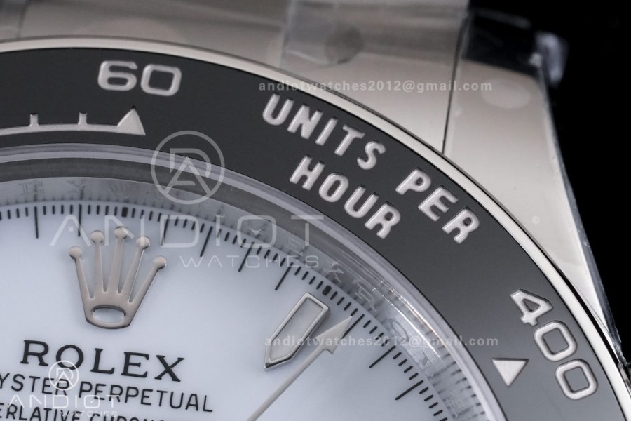 Daytona 126500 RCF 1:1 Best Edition 904L Steel White Dial on SS Bracelet SH4131