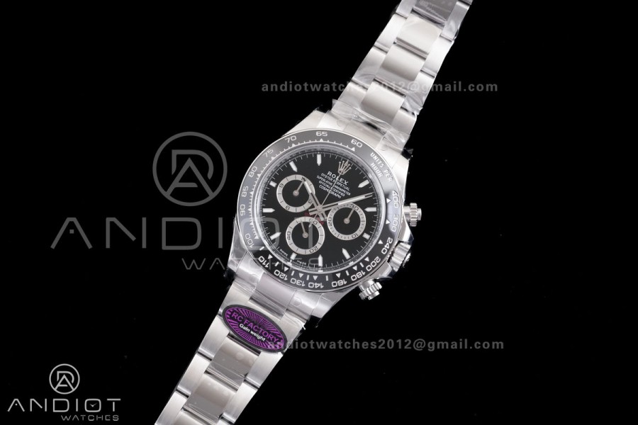 Daytona 126500 RCF 1:1 Best Edition 904L Steel Black Dial on SS Bracelet SH4131