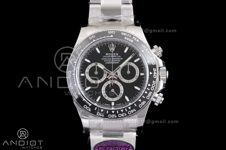 Daytona 126500 RCF 1:1 Best Edition 904L Steel Black Dial on SS Bracelet SH4131