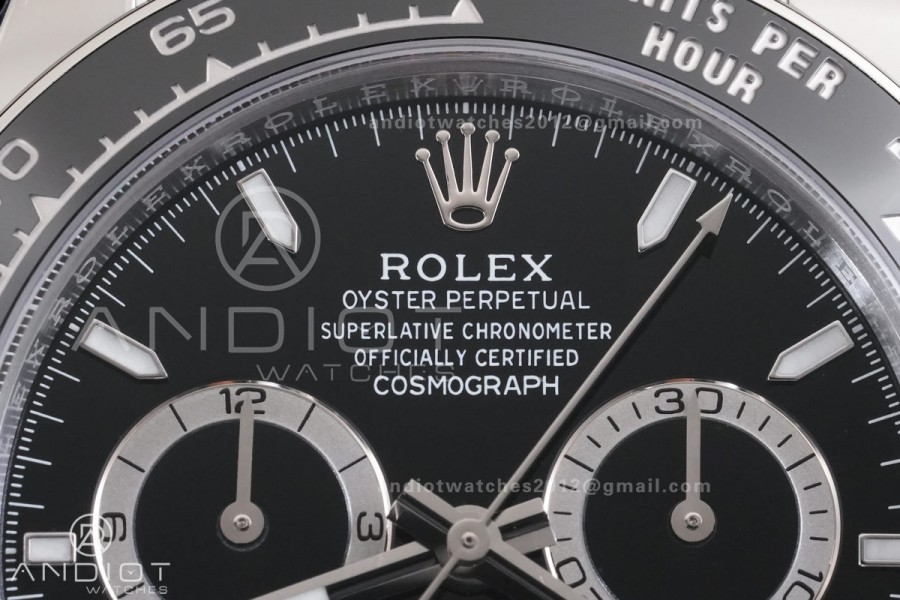 Daytona 126500 RCF 1:1 Best Edition 904L Steel Black Dial on SS Bracelet SH4131