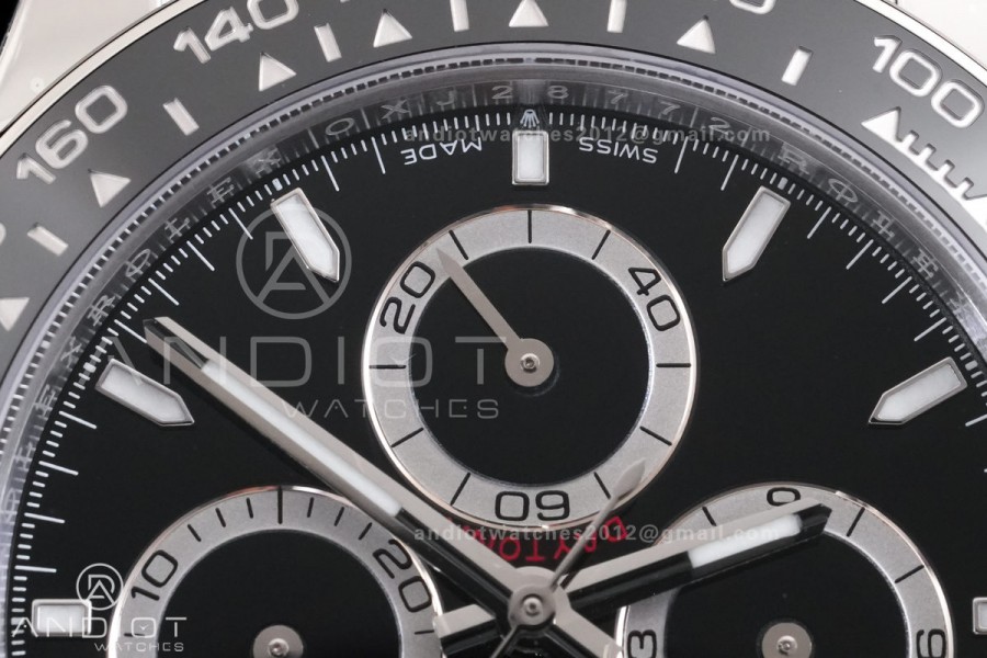 Daytona 126500 RCF 1:1 Best Edition 904L Steel Black Dial on SS Bracelet SH4131