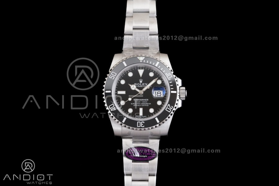 Submariner 116610 LN Black Ceramic 904L Steel RCF 1:1 Best Edition DD3135