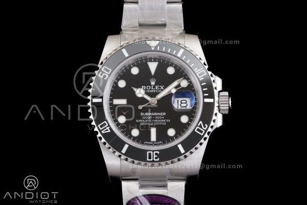 Submariner 116610 LN Black Ceramic 904L Steel RCF ...