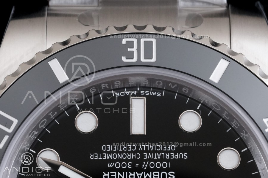 Submariner 116610 LN Black Ceramic 904L Steel RCF 1:1 Best Edition DD3135