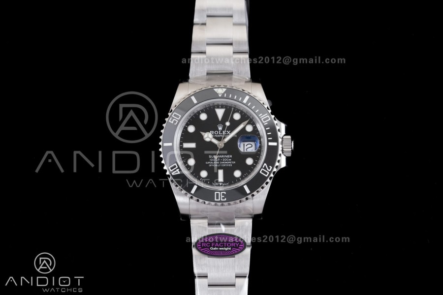 Submariner 41mm 126610 LN Black Ceramic 904L Steel RCF 1:1 Best Edition RC3235