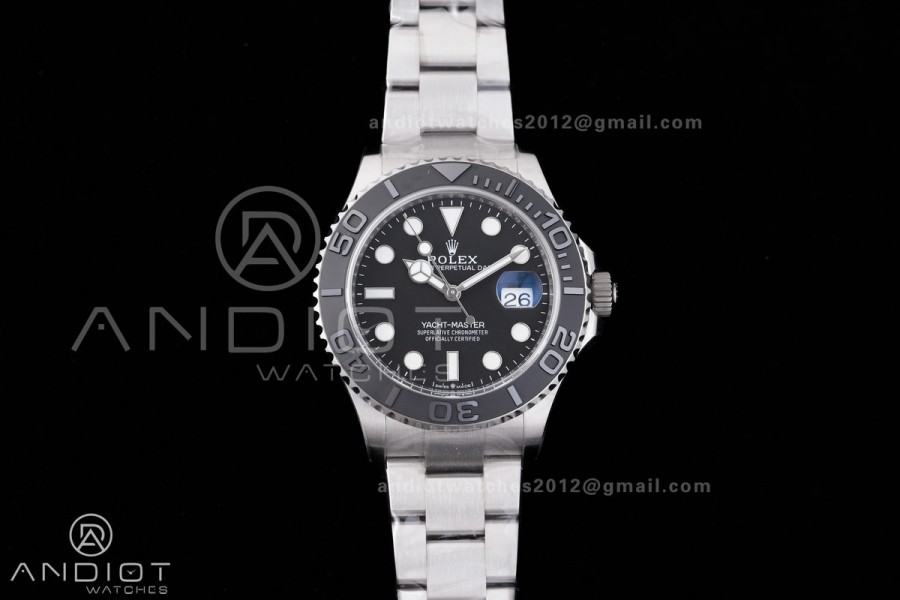 Yacht-Master 226627 Titanium Clean Plus 1:1 Best Edition Black Dial on Titanium Bracelet DD3235