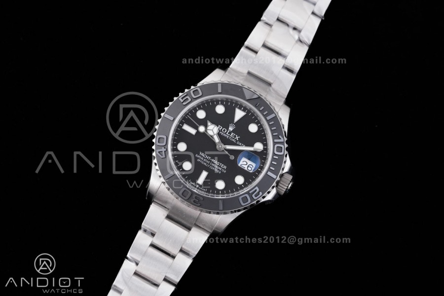 Yacht-Master 226627 Titanium Clean Plus 1:1 Best Edition Black Dial on Titanium Bracelet DD3235