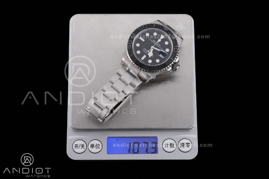 Yacht-Master 226627 Titanium Clean Plus 1:1 Best Edition Black Dial on Titanium Bracelet DD3235