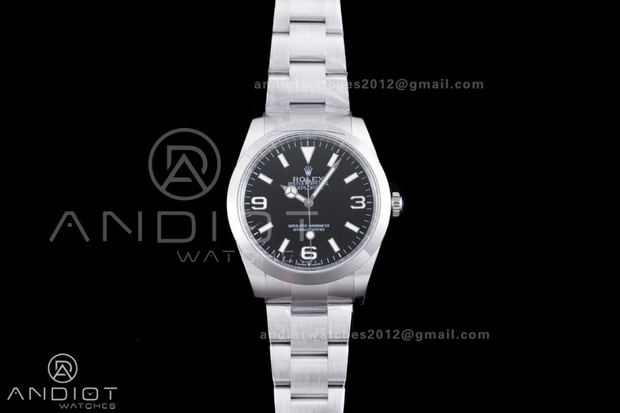 Explorer I 224270 40mm EWEF 1:1 Best Edition Black Dial on SS Bracelet A3230