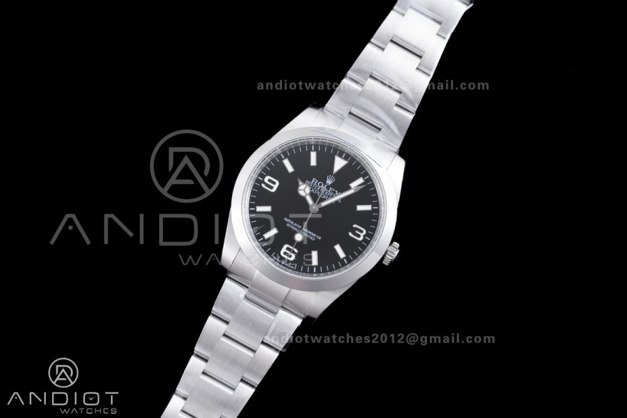 Explorer I 224270 40mm EWEF 1:1 Best Edition Black Dial on SS Bracelet A3230