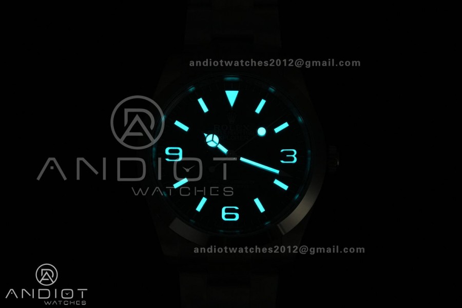 Explorer I 224270 40mm EWEF 1:1 Best Edition Black Dial on SS Bracelet A3230