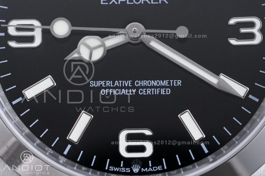 Explorer I 224270 40mm EWEF 1:1 Best Edition Black Dial on SS Bracelet A3230