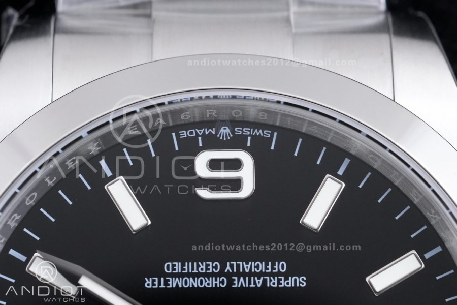 Explorer I 224270 40mm EWEF 1:1 Best Edition Black Dial on SS Bracelet A3230