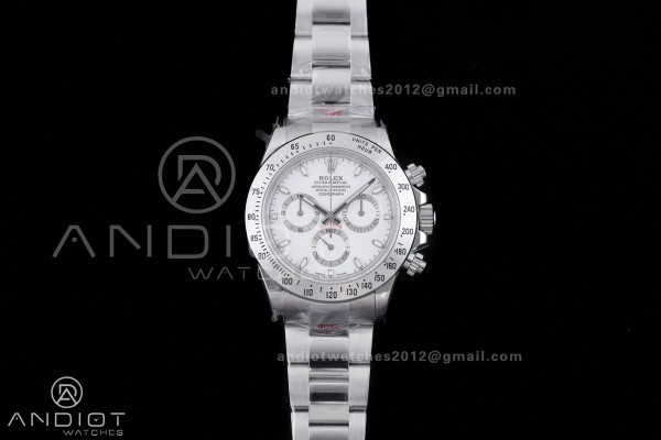 Daytona 116520 QF 1:1 Best Edition White Dial on S...