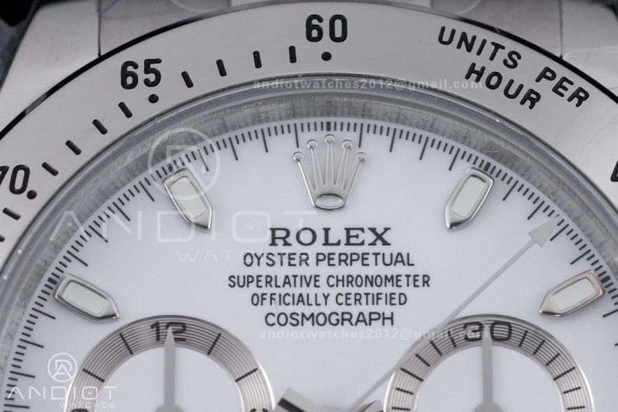 Daytona 116520 QF 1:1 Best Edition White Dial on SS Bracelet SA4130 V2