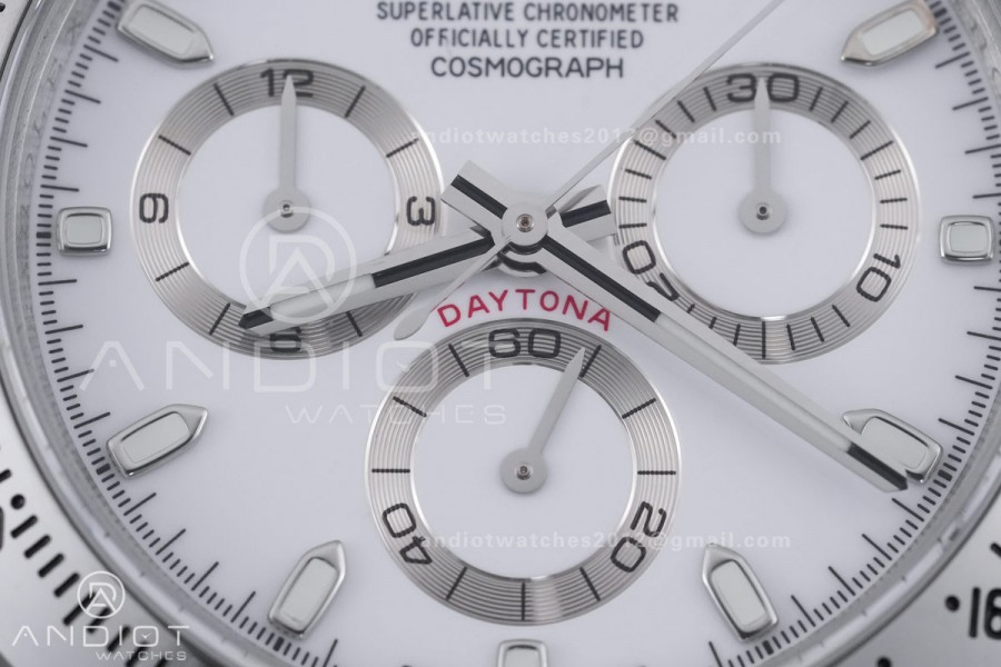 Daytona 116520 QF 1:1 Best Edition White Dial on SS Bracelet SA4130 V2