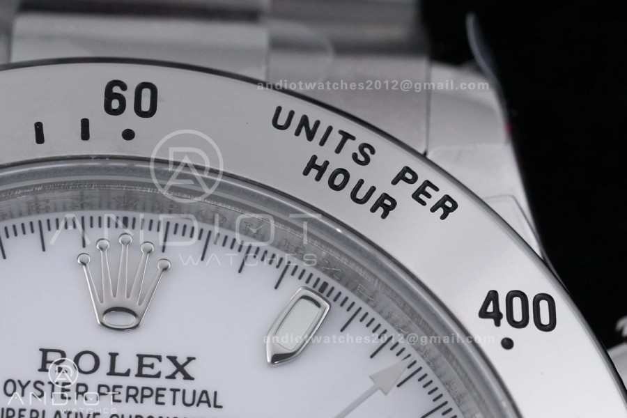 Daytona 116520 QF 1:1 Best Edition White Dial on SS Bracelet SA4130 V2