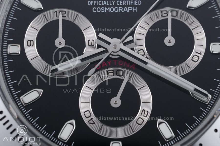 Daytona 116520 QF 1:1 Best Edition Black Dial on SS Bracelet SA4130 V2