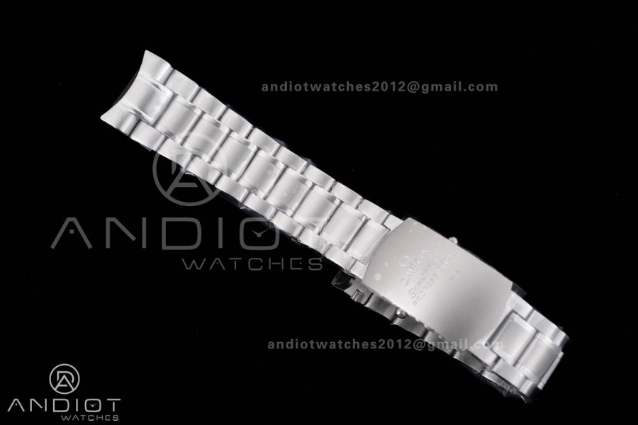 Speedmaster Professional Snoopy SS SMF 1:1 Best Edition Silver Dial Blue Marker On Blue Nylon Strap A3861(Free SS Bracelet)