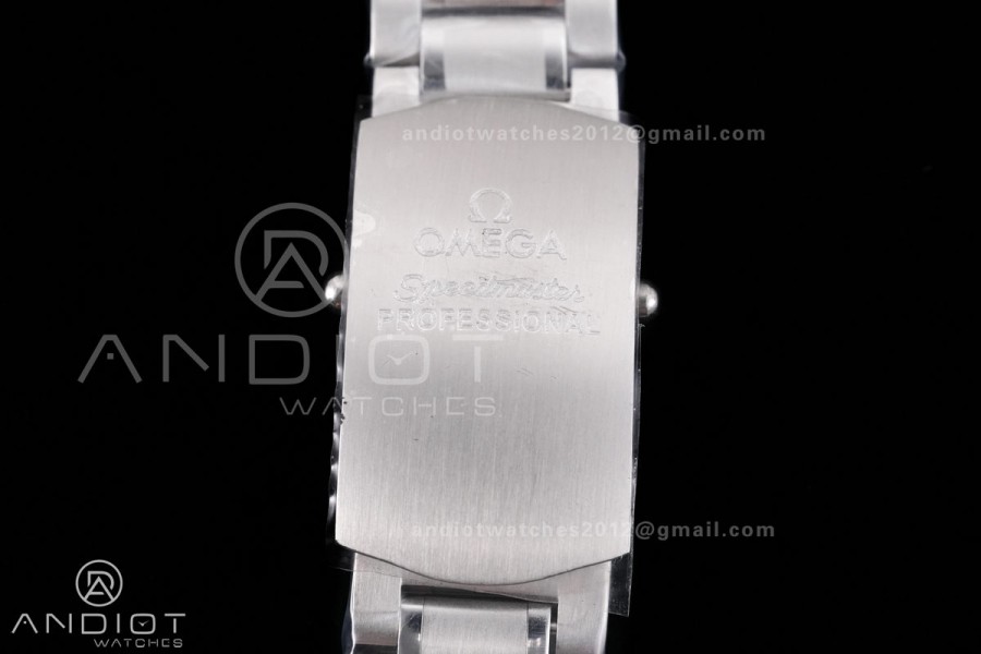 Speedmaster Professional Snoopy SS SMF 1:1 Best Edition Silver Dial Blue Marker On Blue Nylon Strap A3861(Free SS Bracelet)