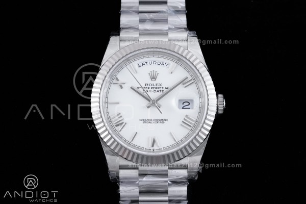 DayDate 40 228239 VSF 1:1 Best Edition White Roman...