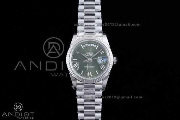 DayDate 40 228239 VSF 1:1 Best Edition Green Roman...