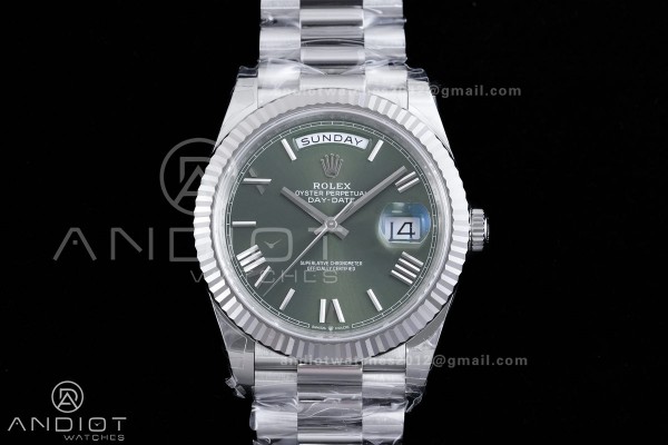 DayDate 40 228239 VSF 1:1 Best Edition Green Roman...