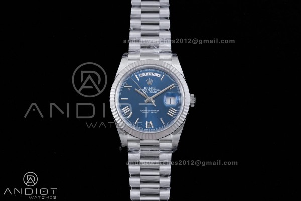 DayDate 40 228239 VSF 1:1 Best Edition Blue Roman ...