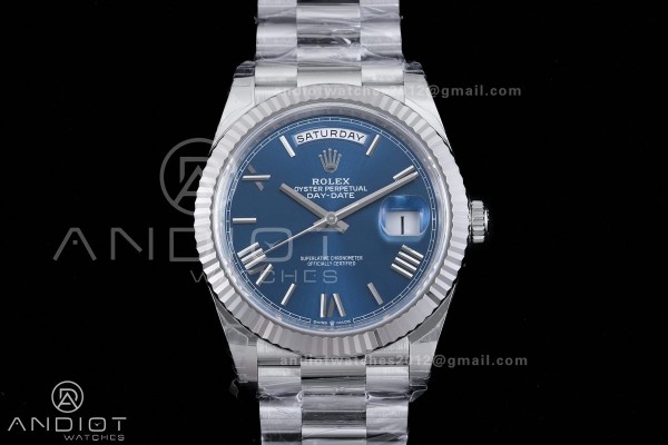DayDate 40 228239 VSF 1:1 Best Edition Blue Roman ...