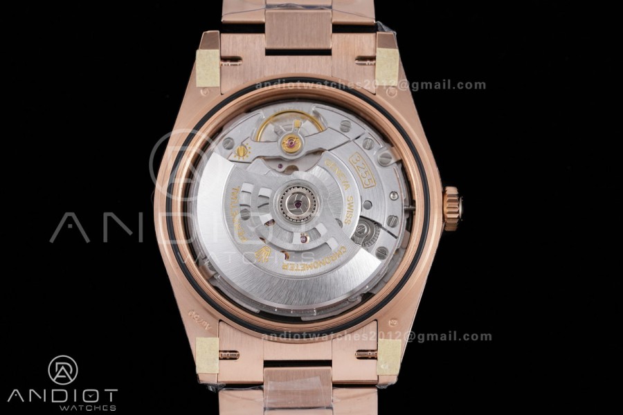 Day Date 228235 40mm 904L RG VSF 1:1 Best Edition Green Dial Roman Marker On RG President Bracelet DD3255