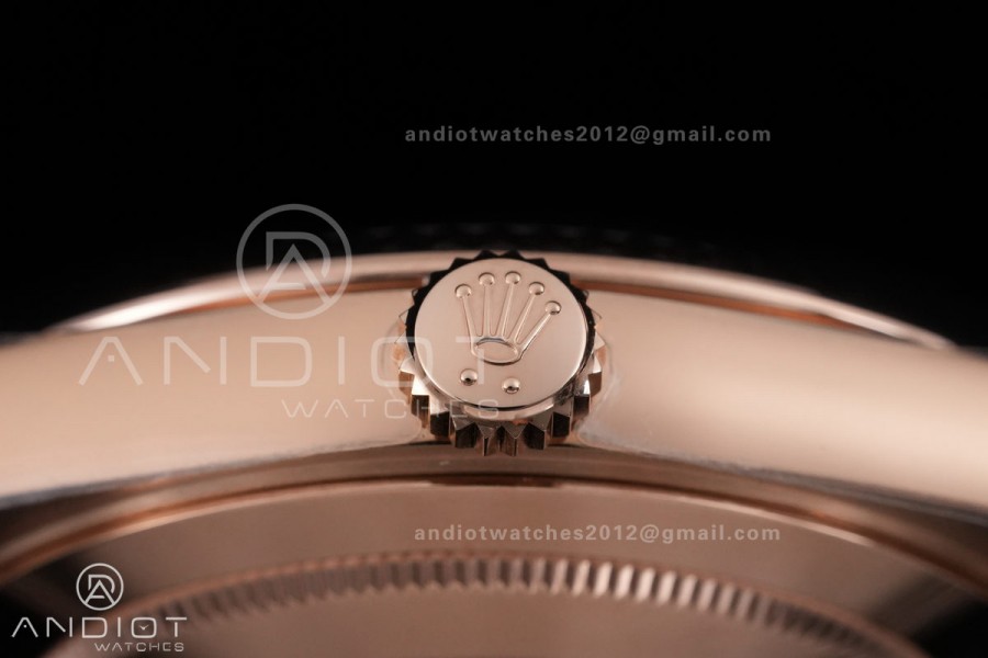 Day Date 228235 40mm 904L RG VSF 1:1 Best Edition Green Dial Roman Marker On RG President Bracelet DD3255