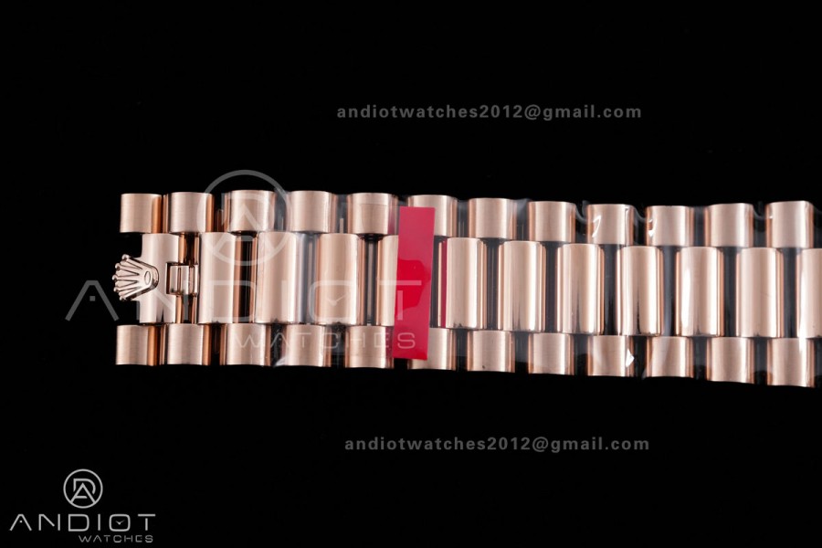 Day Date 228235 40mm 904L RG VSF 1:1 Best Edition Green Dial Roman Marker On RG President Bracelet DD3255