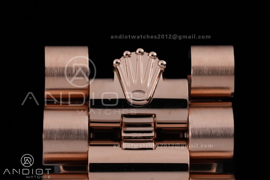 Day Date 228235 40mm 904L RG VSF 1:1 Best Edition Green Dial Roman Marker On RG President Bracelet DD3255