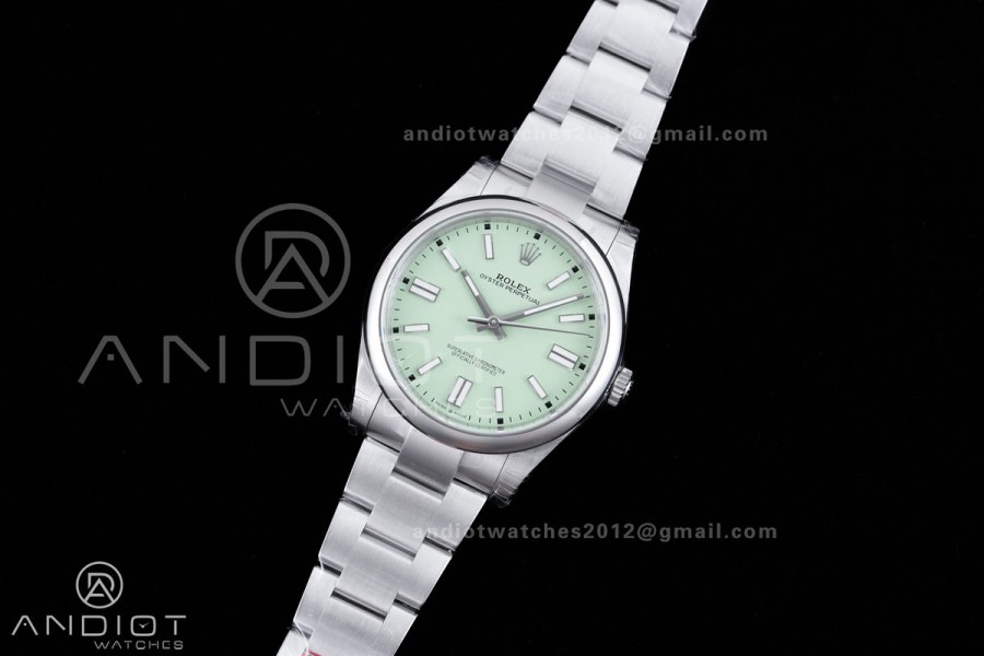 Oyster Perpetual 134300 41mm VSF 1:1 Best Edition 904L Steel 2025 Pistachio Green Dial DD3230