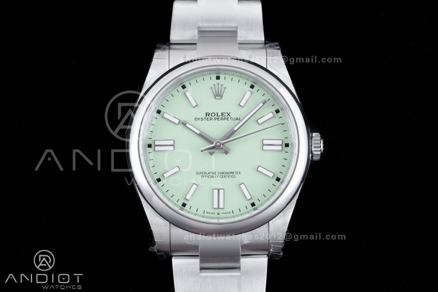 Oyster Perpetual 134300 41mm VSF 1:1 Best Edition 904L Steel 2025 Pistachio Green Dial DD3230