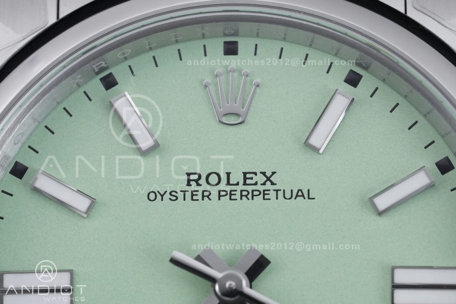 Oyster Perpetual 134300 41mm VSF 1:1 Best Edition 904L Steel 2025 Pistachio Green Dial DD3230