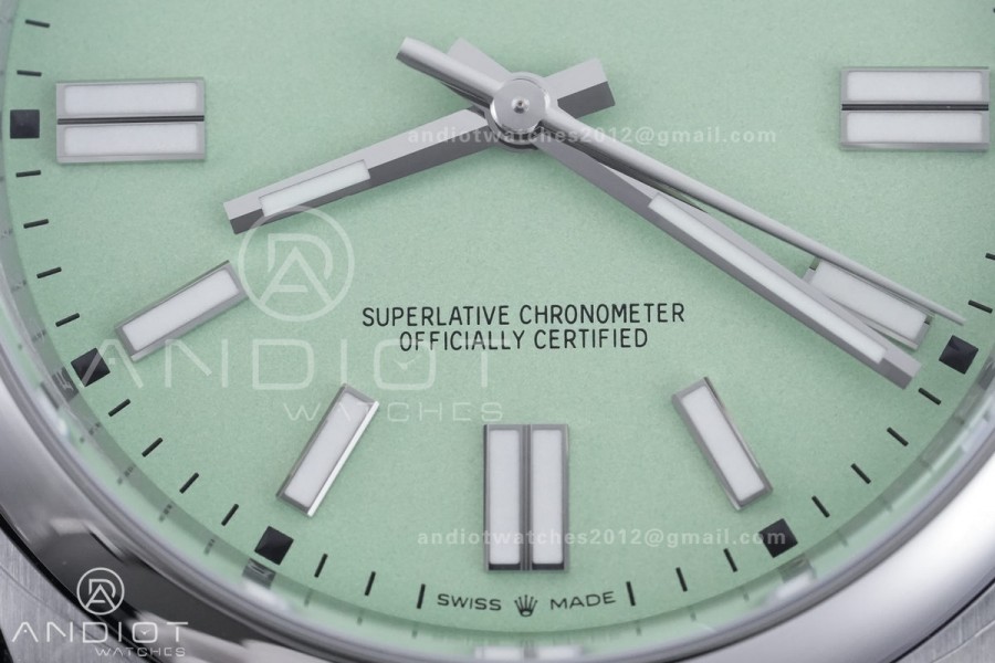 Oyster Perpetual 134300 41mm VSF 1:1 Best Edition 904L Steel 2025 Pistachio Green Dial DD3230