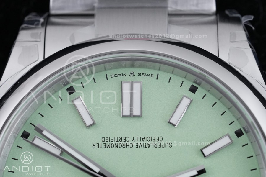 Oyster Perpetual 134300 41mm VSF 1:1 Best Edition 904L Steel 2025 Pistachio Green Dial DD3230