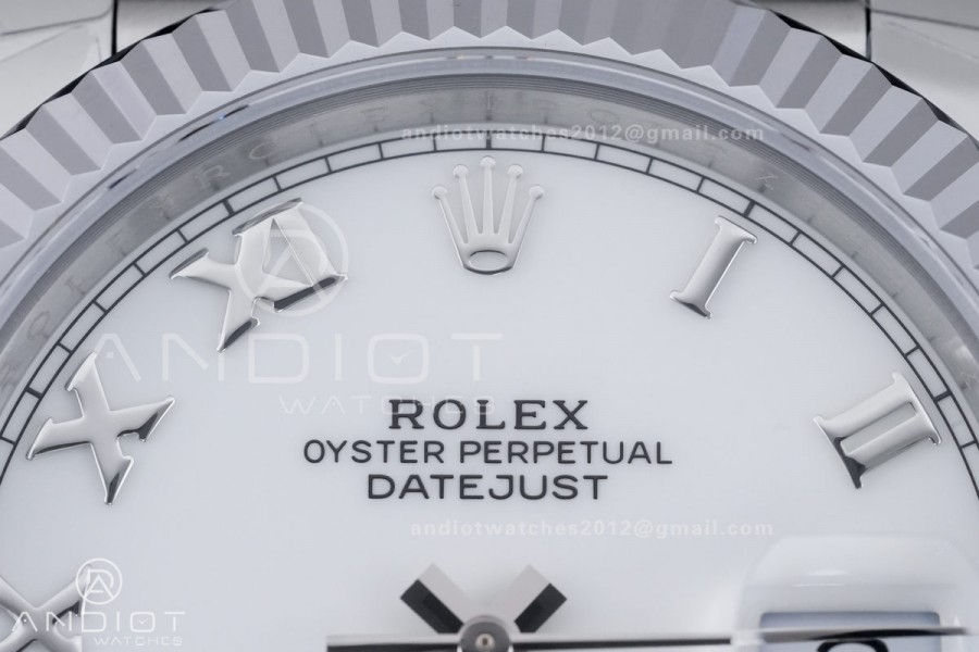 DateJust 41 126334 904L SS V2 VSF 1:1 Best Edition White Dial Roman Marker On Jubilee Bracelet DD3235