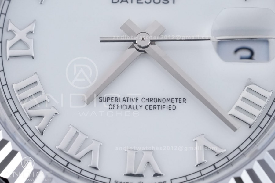 DateJust 41 126334 904L SS V2 VSF 1:1 Best Edition White Dial Roman Marker On Jubilee Bracelet DD3235