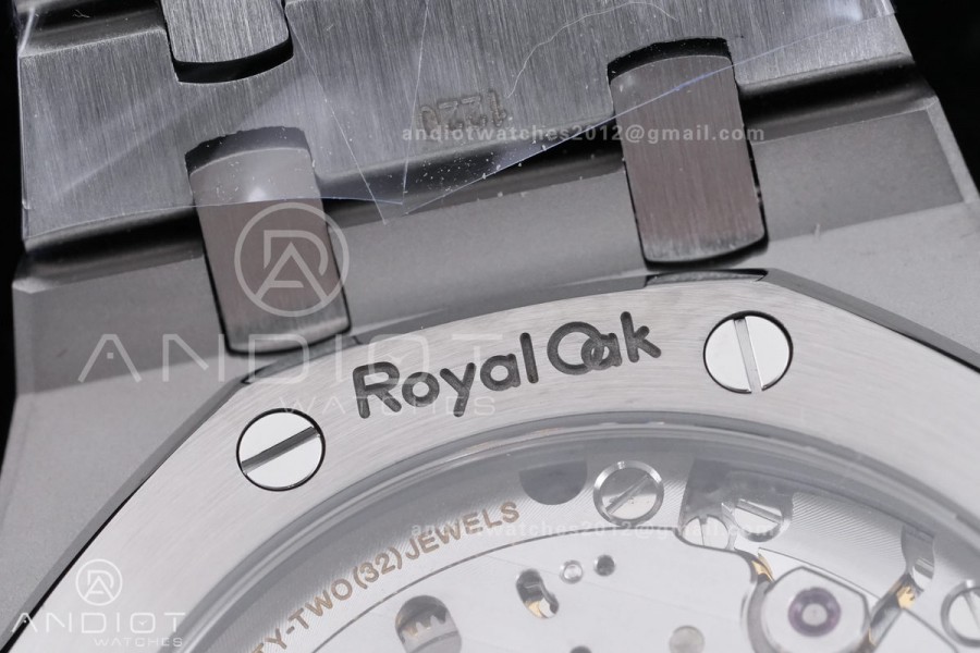 Royal Oak 41mm 15500 SS APSF 1:1 Best Edition Grey Textured Dial on SS Bracelet A4302 Super Clone
