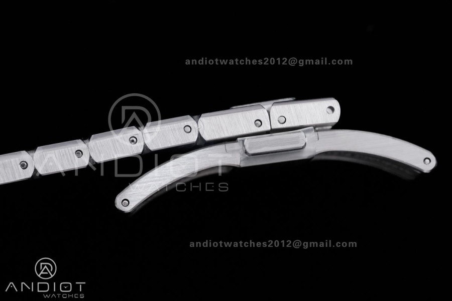 Royal Oak 41mm 15500 SS APSF 1:1 Best Edition Grey Textured Dial on SS Bracelet A4302 Super Clone