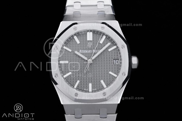 Royal Oak 41mm 15500 SS APSF 1:1 Best Edition Grey...