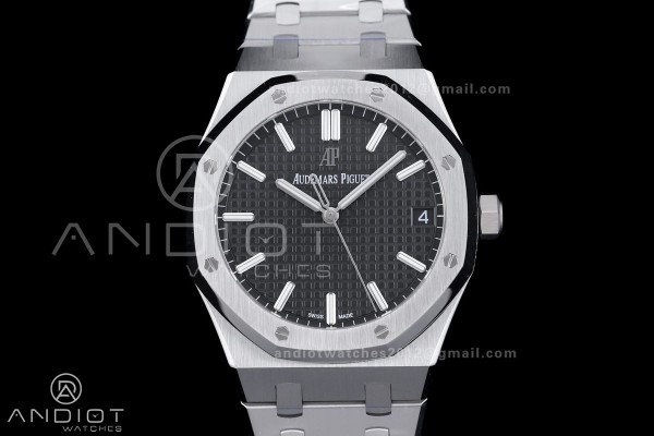 Royal Oak 41mm 15500 SS APSF 1:1 Best Edition Blac...