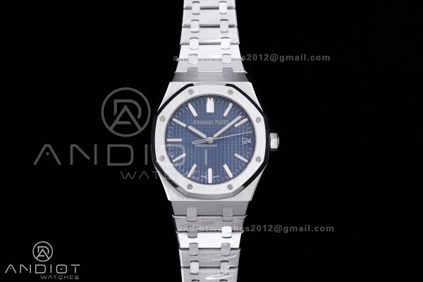 Royal Oak 15510 SS APSF 1:1 Best Edition Blue Dial...