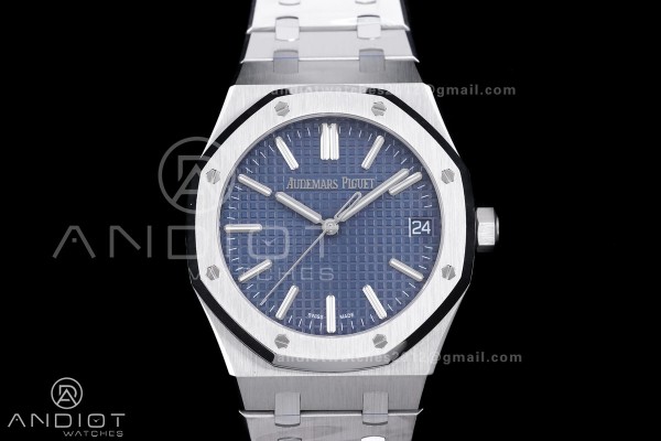 Royal Oak 15510 SS APSF 1:1 Best Edition Blue Dial...