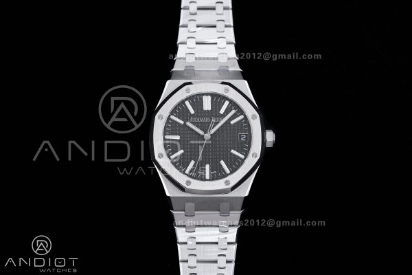 Royal Oak 15510 SS APSF 1:1 Best Edition Black Dia...