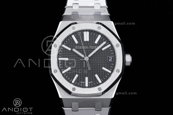 Royal Oak 15510 SS APSF 1:1 Best Edition Black Dia...